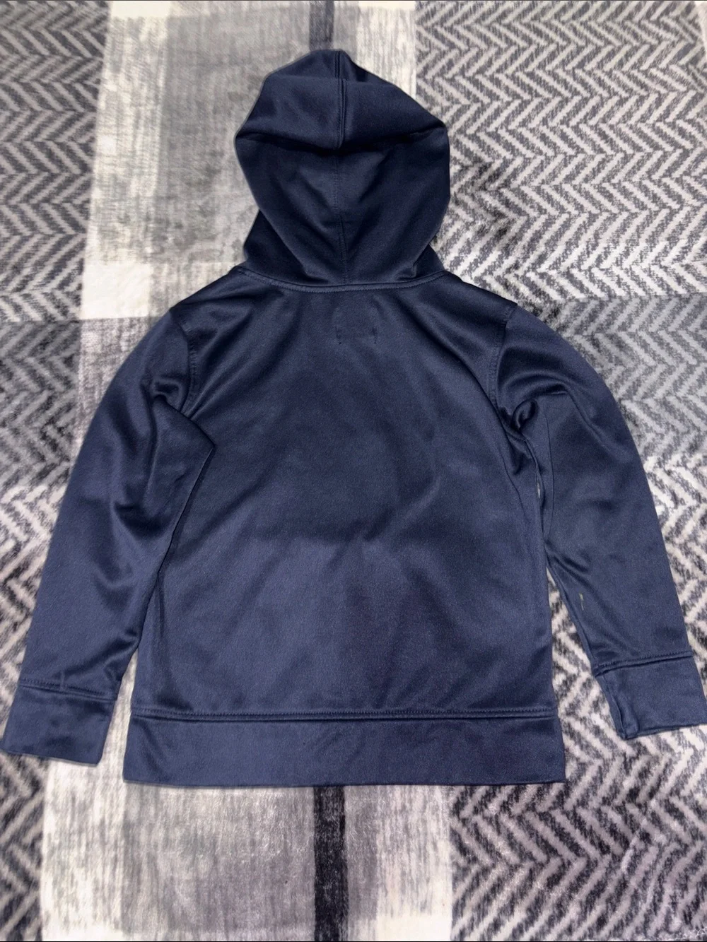 Place Navy Hoodie with Orange Hood Lining & Pocket Trim